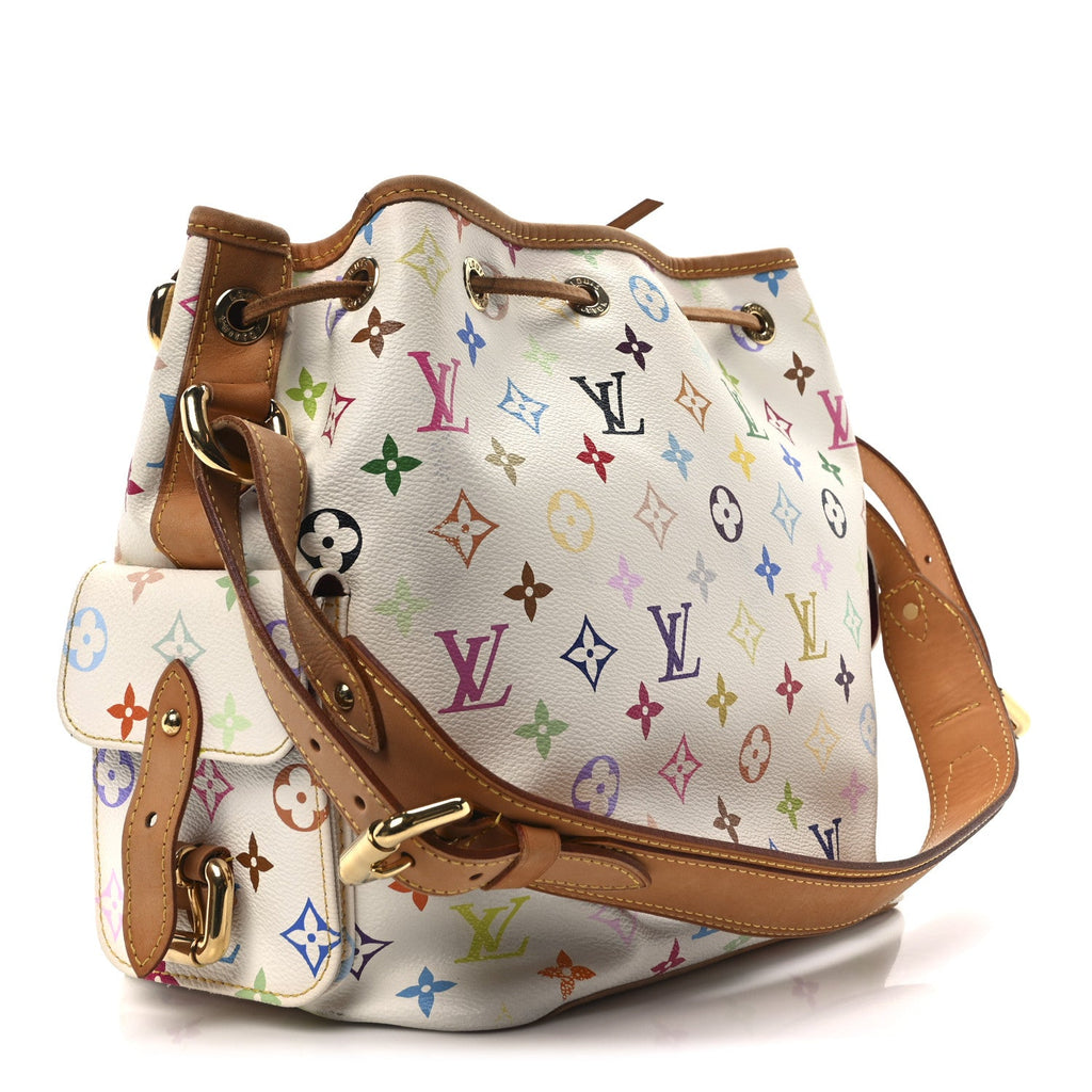 Monogram Multicolor Petit Noe White