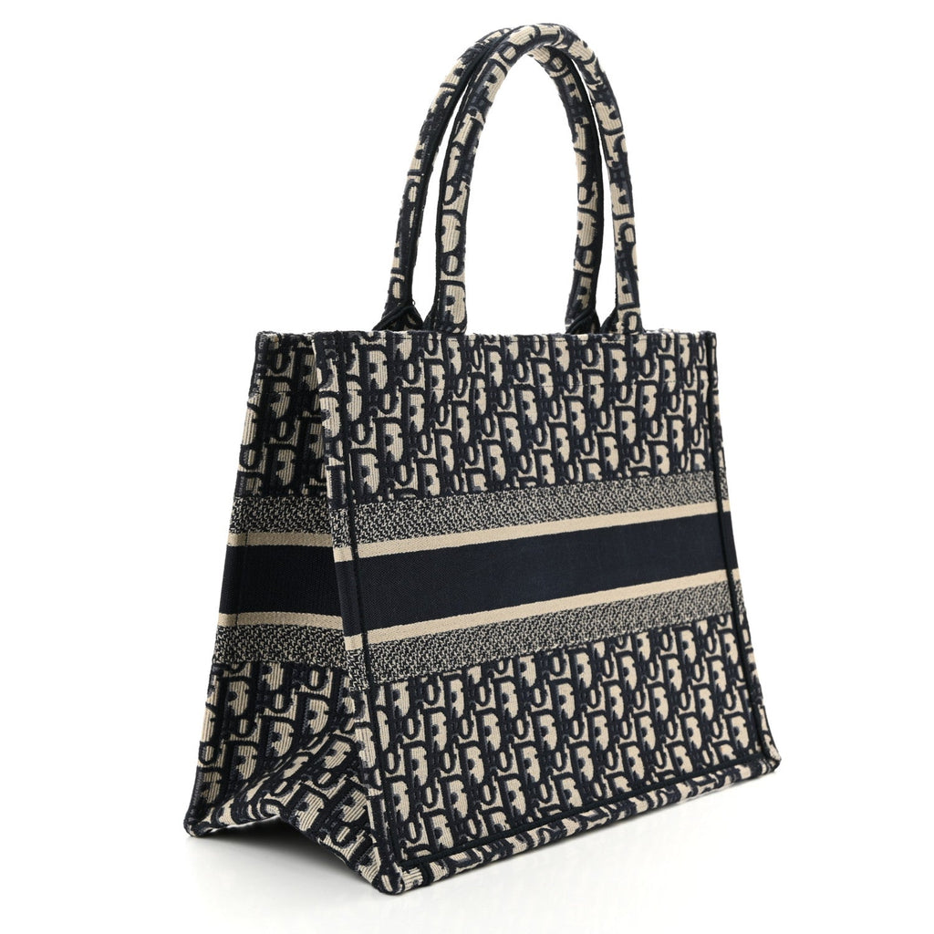 Oblique Medium Book Tote Blue Multicolor