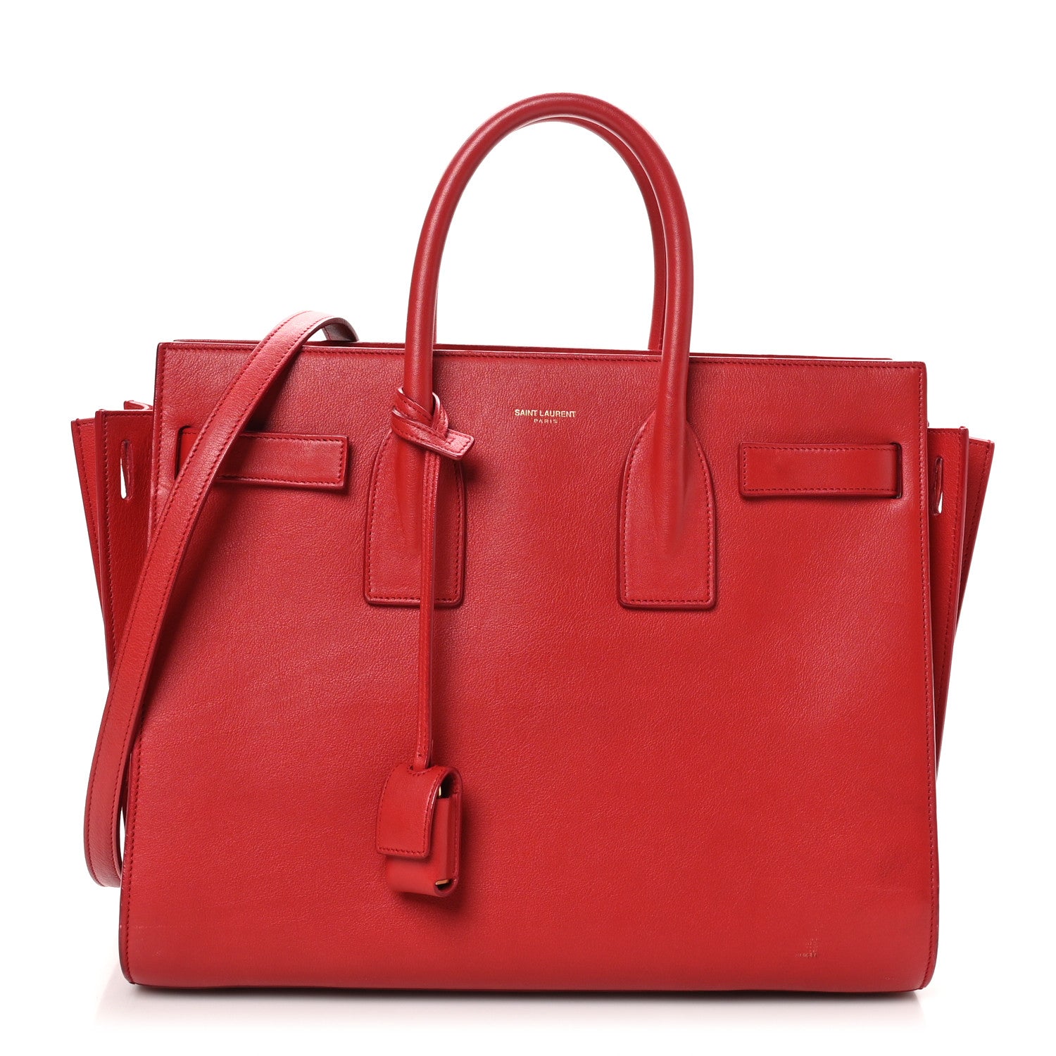 Calfskin Small Sac De Jour Lipstick Red