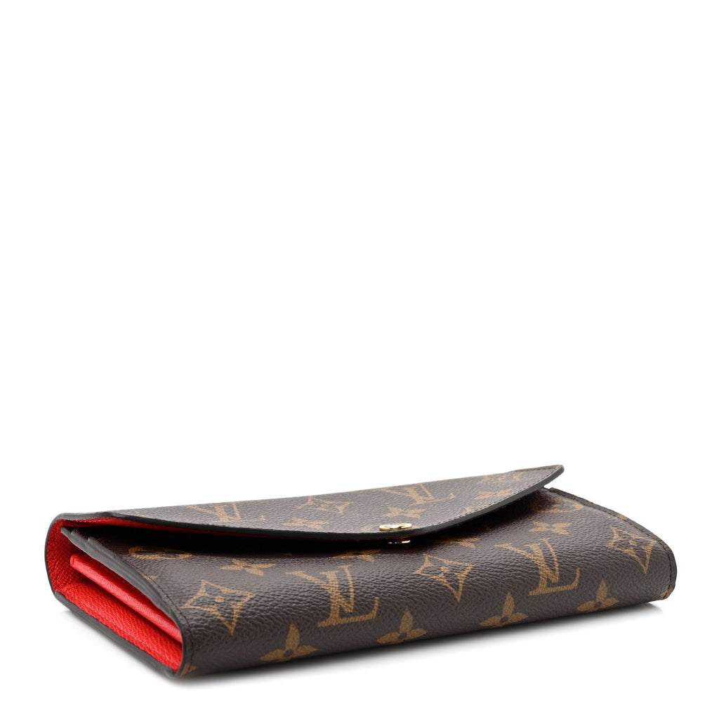 Monogram Sarah Wallet NM Coquelicot