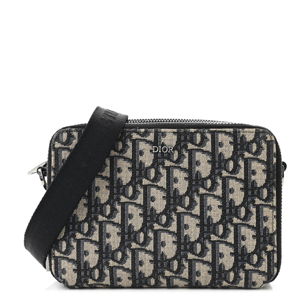 Oblique Pouch Beige Black