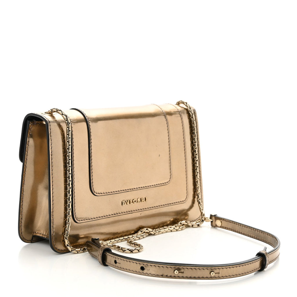 Metallic Serpenti Forever Small Shoulder Bag Bronze