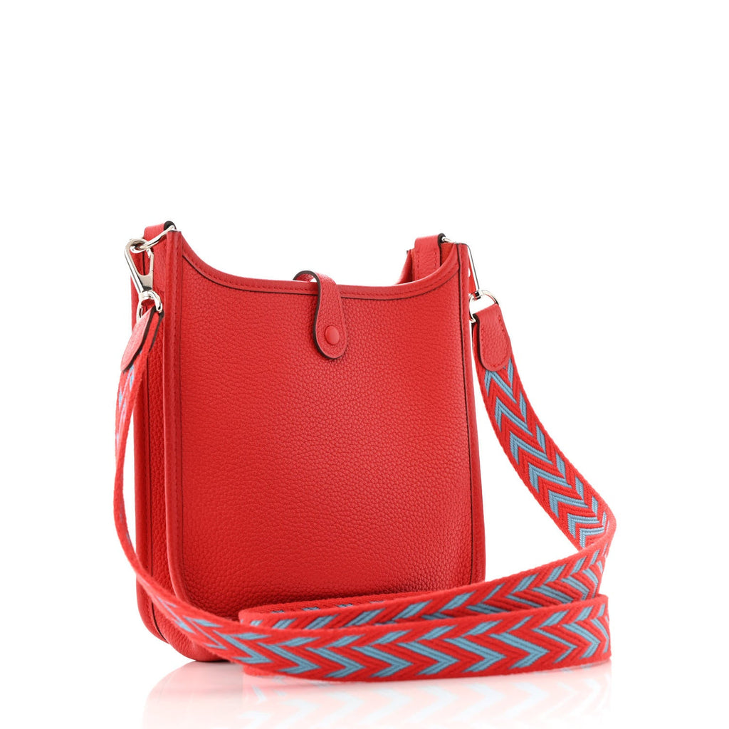 Taurillon Maurice Zigzag Sangle Evelyne TPM Rouge De Coeur Bleu Nord