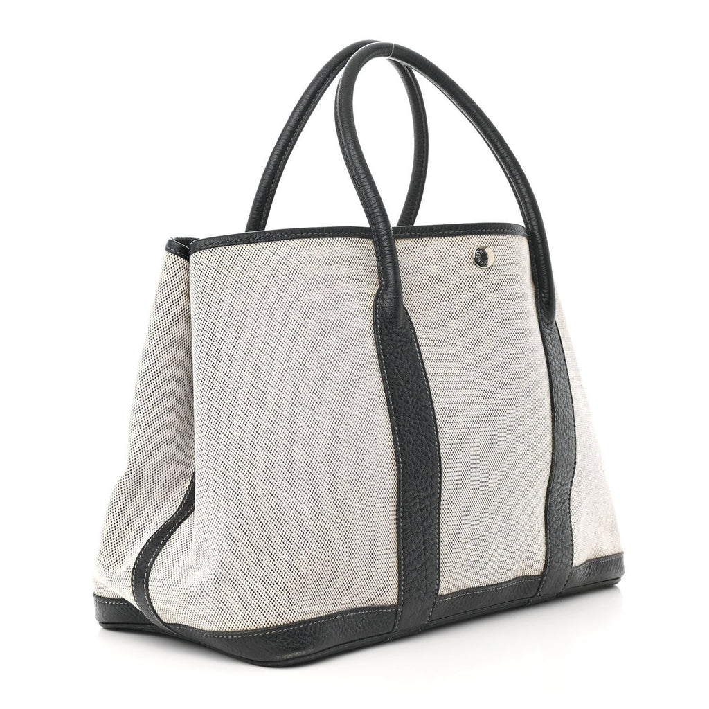 Toile Buffle Skipper Garden Party 36 MM Tote Black