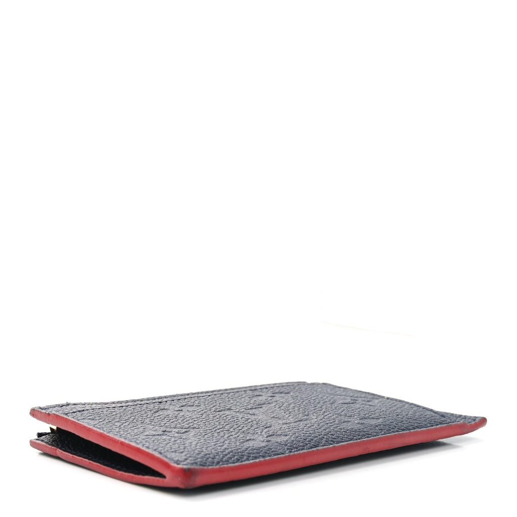 Empreinte Blooming Flowers Zipped  Holder Marine Rouge