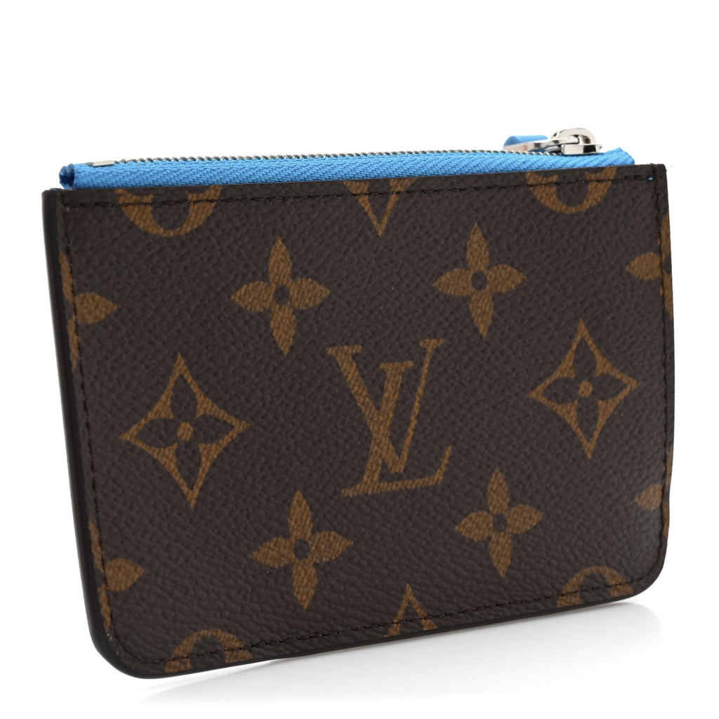 Monogram Zipped Romy  Holder Gaston Blue