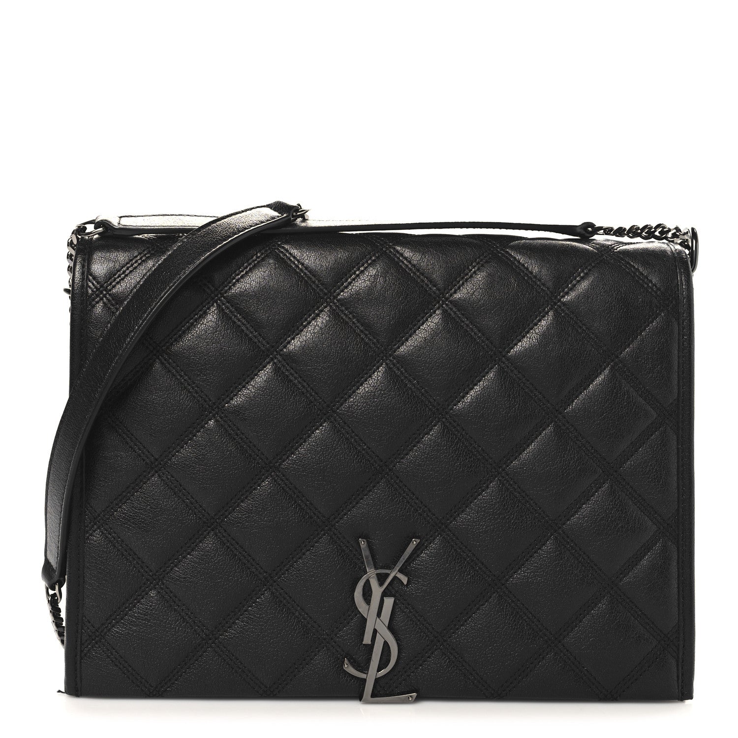 Lambskin Quilted Small Becky Chain Bag Black