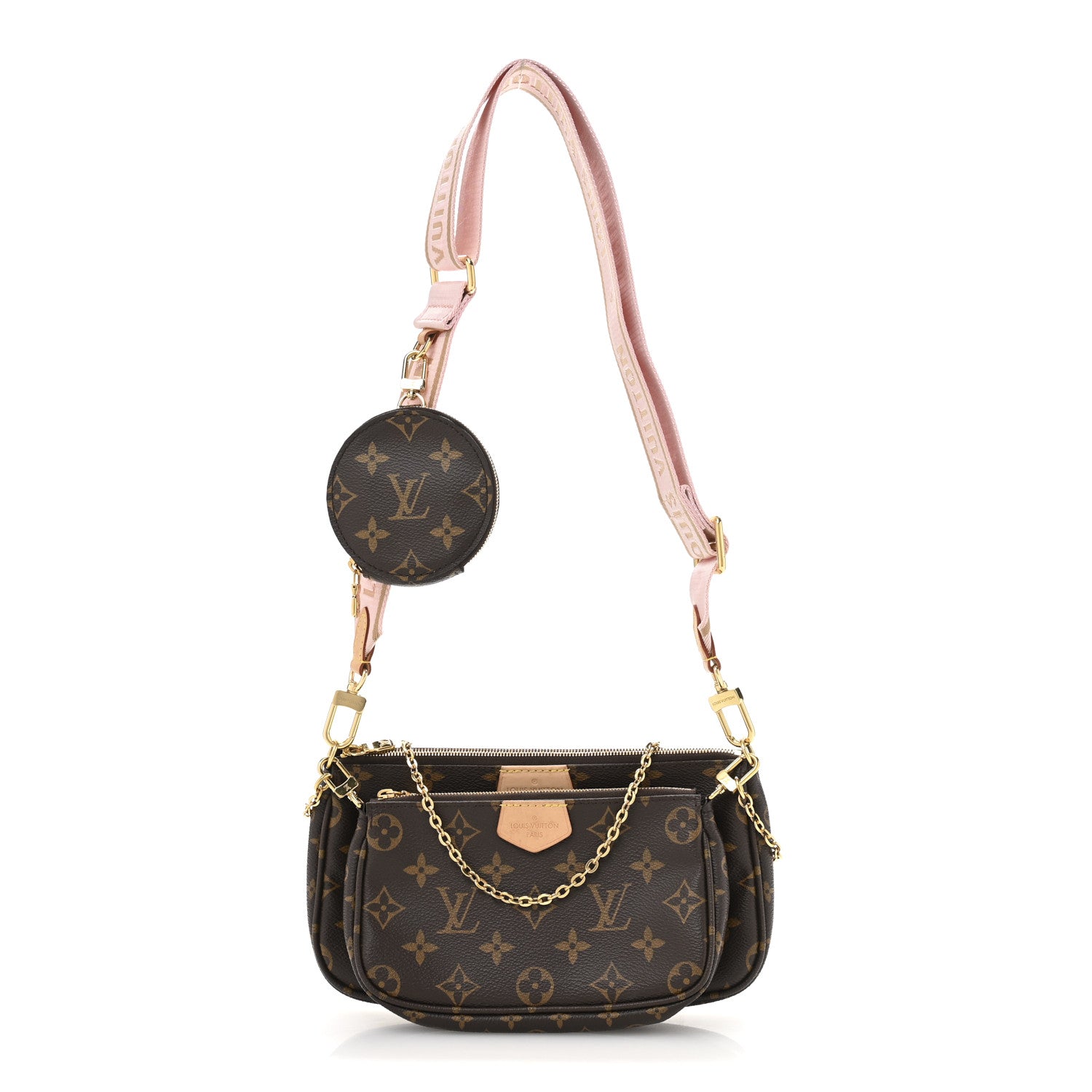 Monogram Multi Pochette Accessories Rose Clair