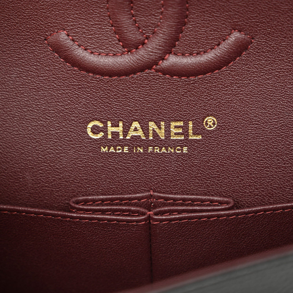 Caviar Quilted Small Double Flap Black