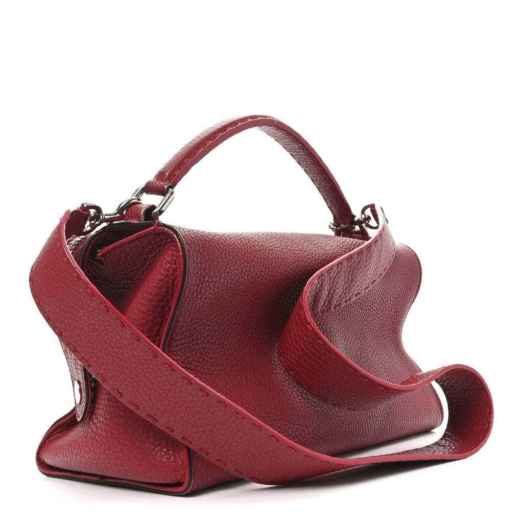 Cuoio Romano Selleria Lei Boston Tote Rosso