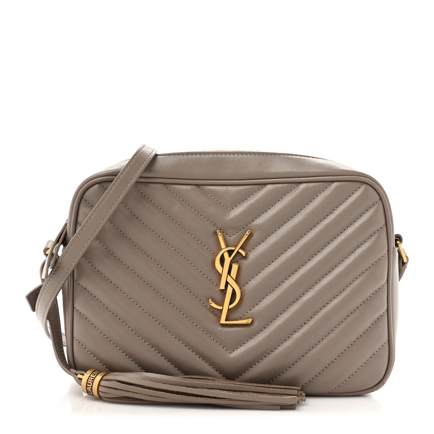Calfskin Matelasse Monogram Lou Camera Bag Taupe