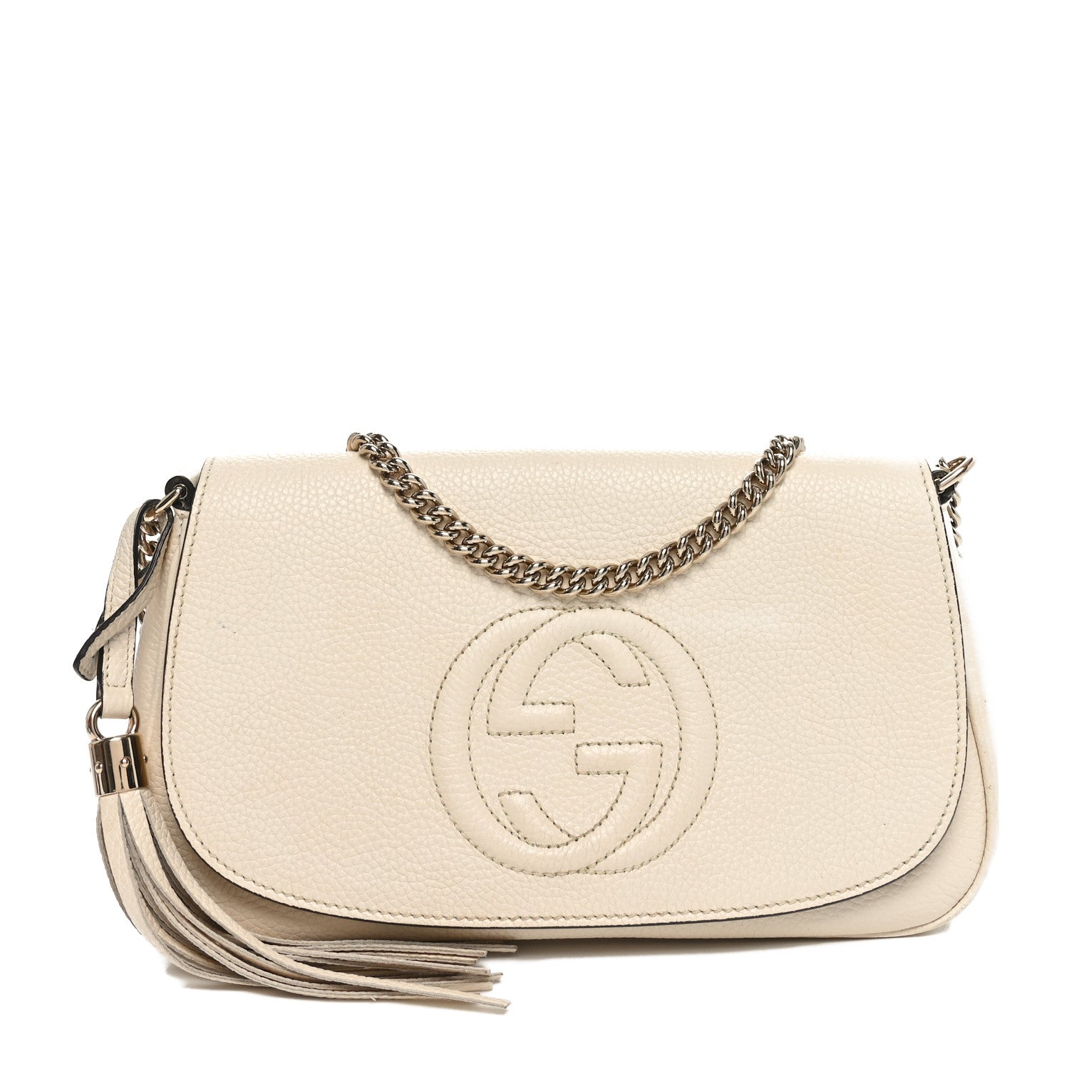 Cellarius Calfskin Medium Soho Flap Crossbody Ivoire