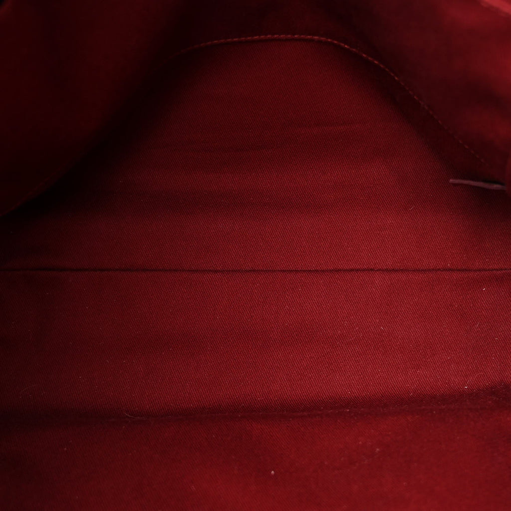 Canvas Small Deauville Tote Red