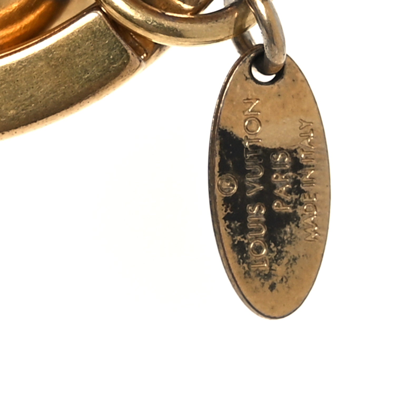 Metal Eclipse Bag Charm Key Holder Gold