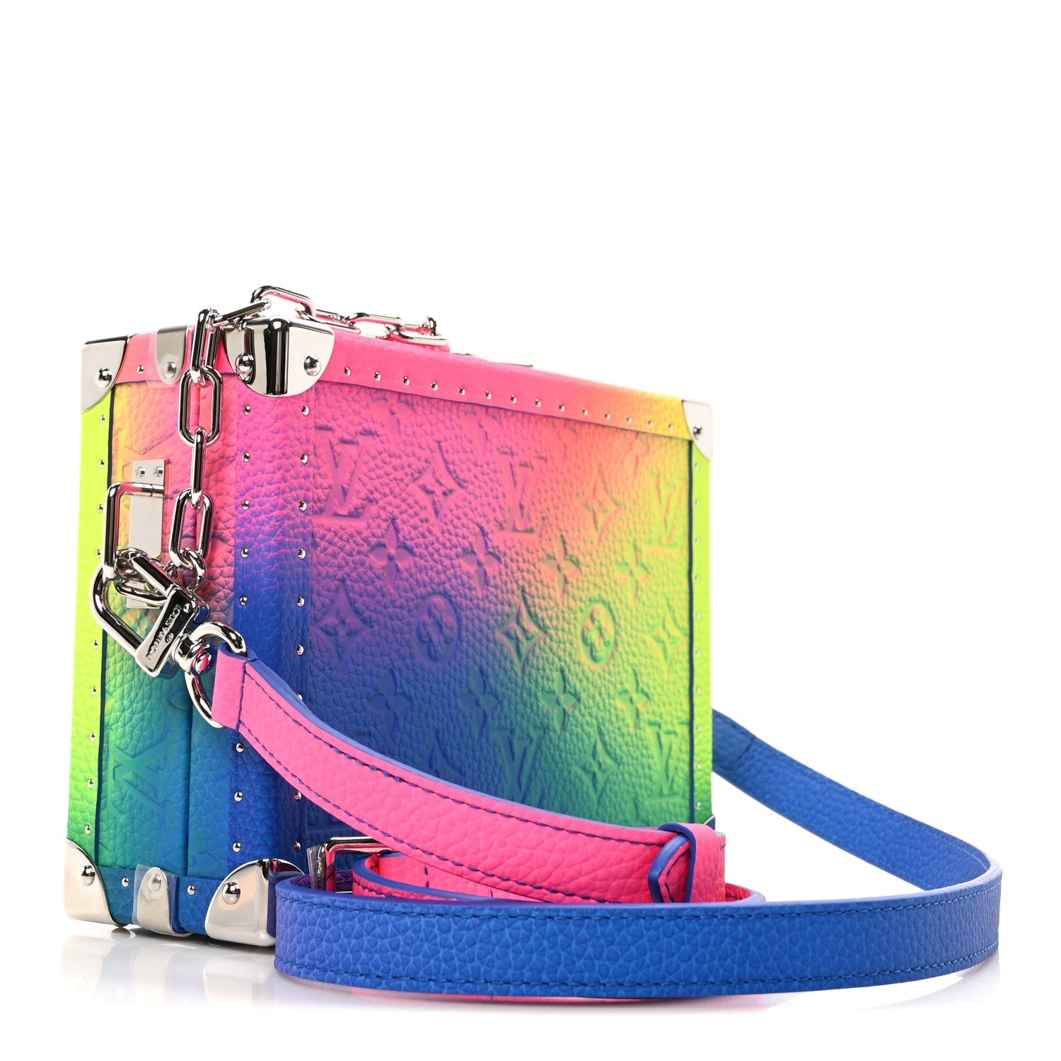 Taurillon Monogram Illusion Clutch Box Multicolor