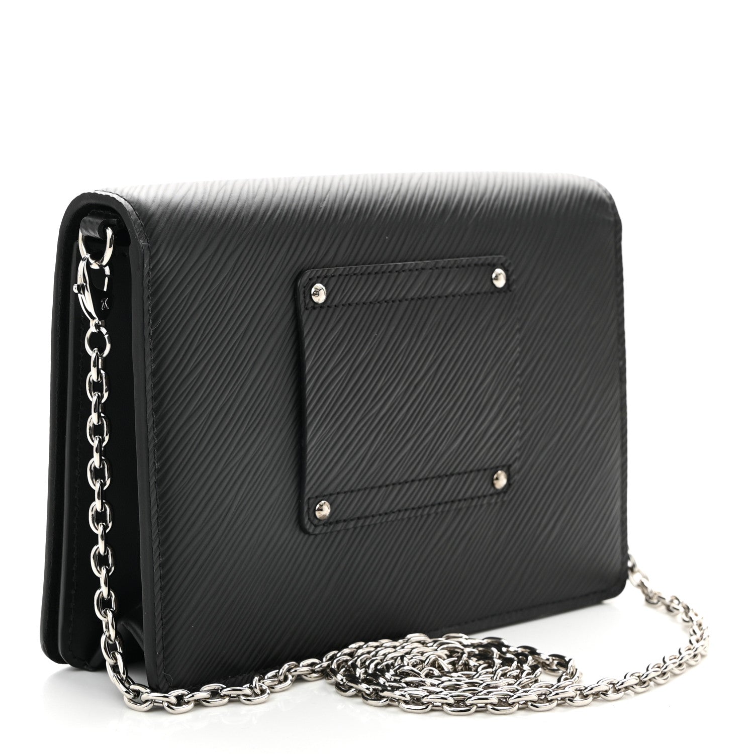 Epi Twist Belt Chain Wallet Black