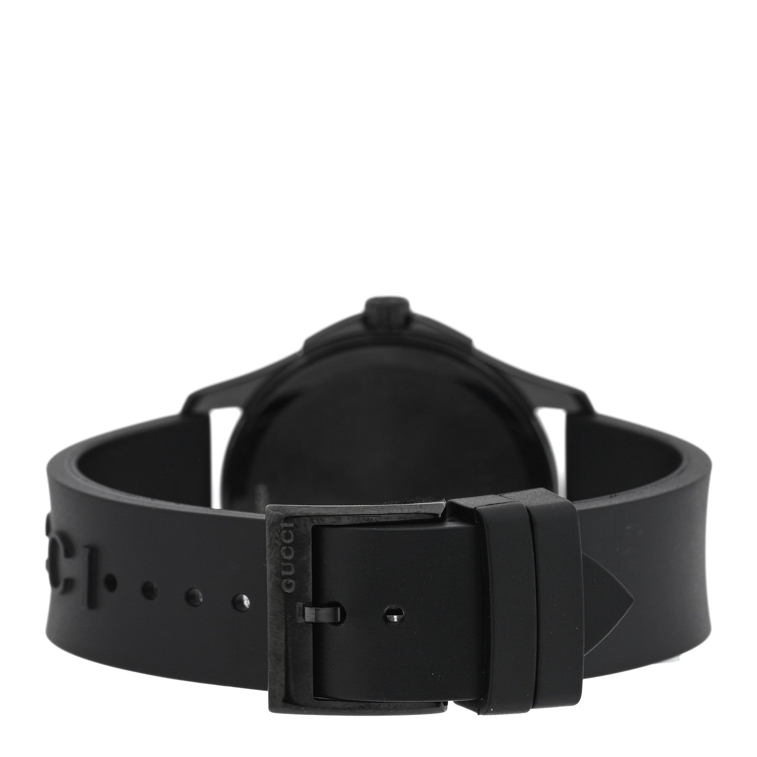 PVD Stainless Steel Rubber 38mm G-Timeless REAL Quartz Watch Black