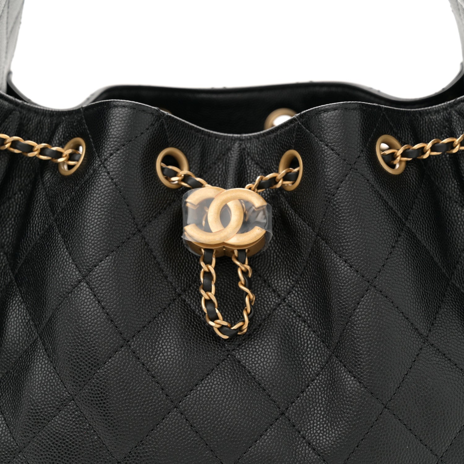 Caviar Quilted Small Chanel 25 Handbag Black