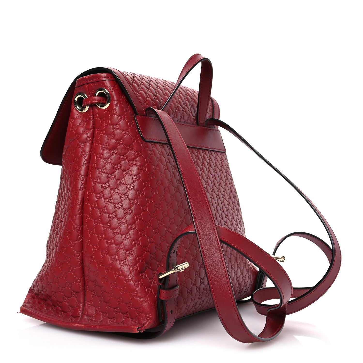 Microguccissima Drawstring Backpack Red