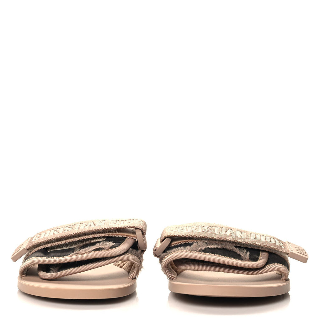 Canvas Nylon Camouflage Dior(e)volution Mule Slide Sandals 39 Nude