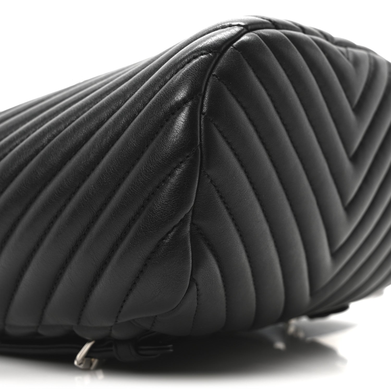 Lambskin Chevron Quilted Small Urban Spirit Backpack Black