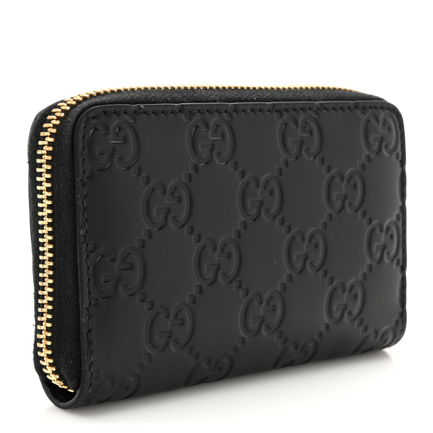 Guccissima Zip Around  Case Black