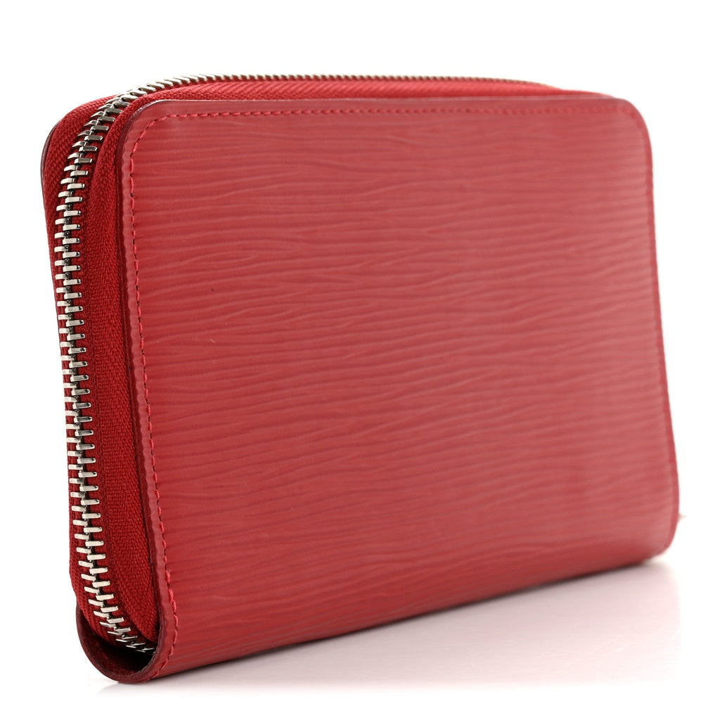 Epi Zippy Compact Wallet Carmine