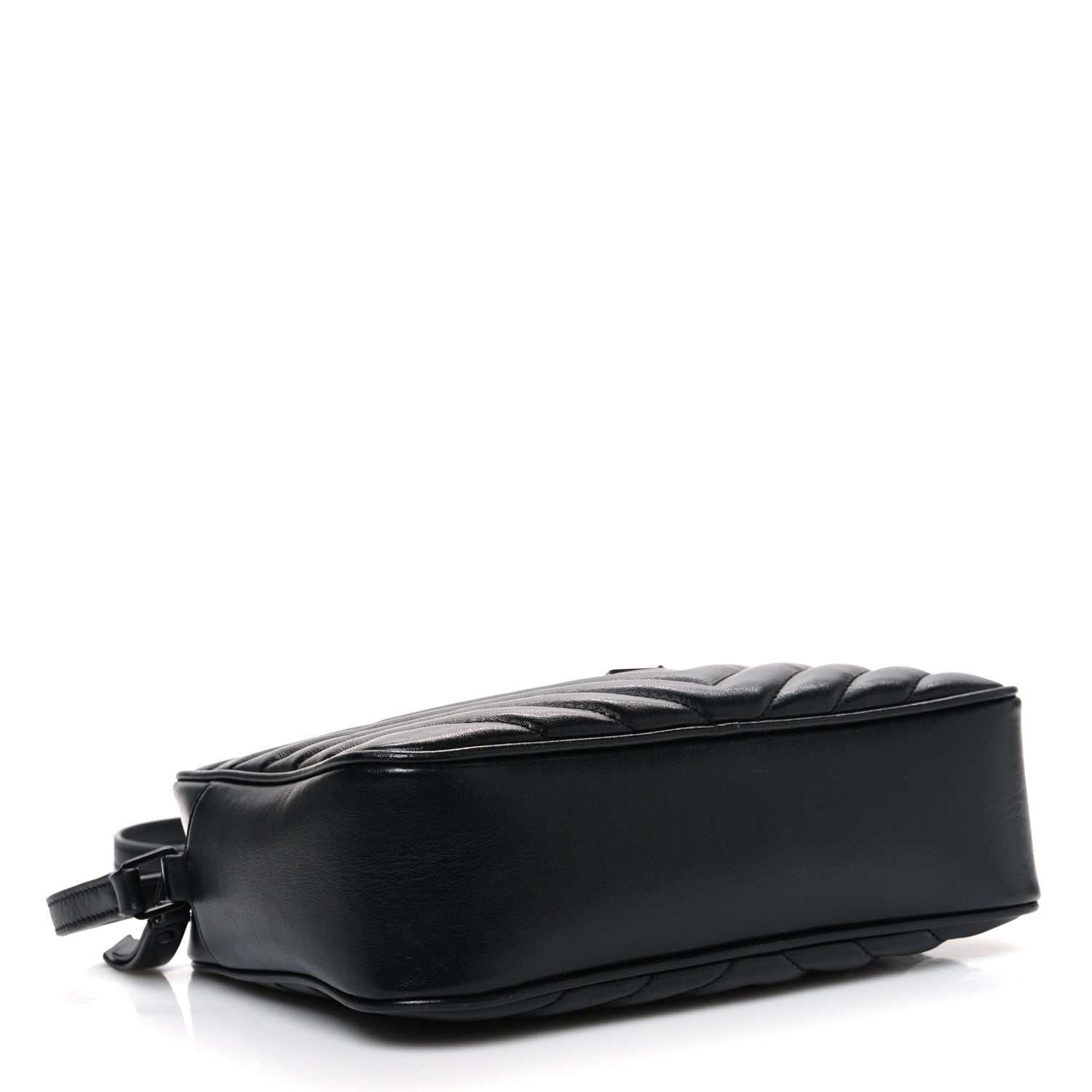 Calfskin Matelasse Monogram Monochrome Lou Camera Bag Black