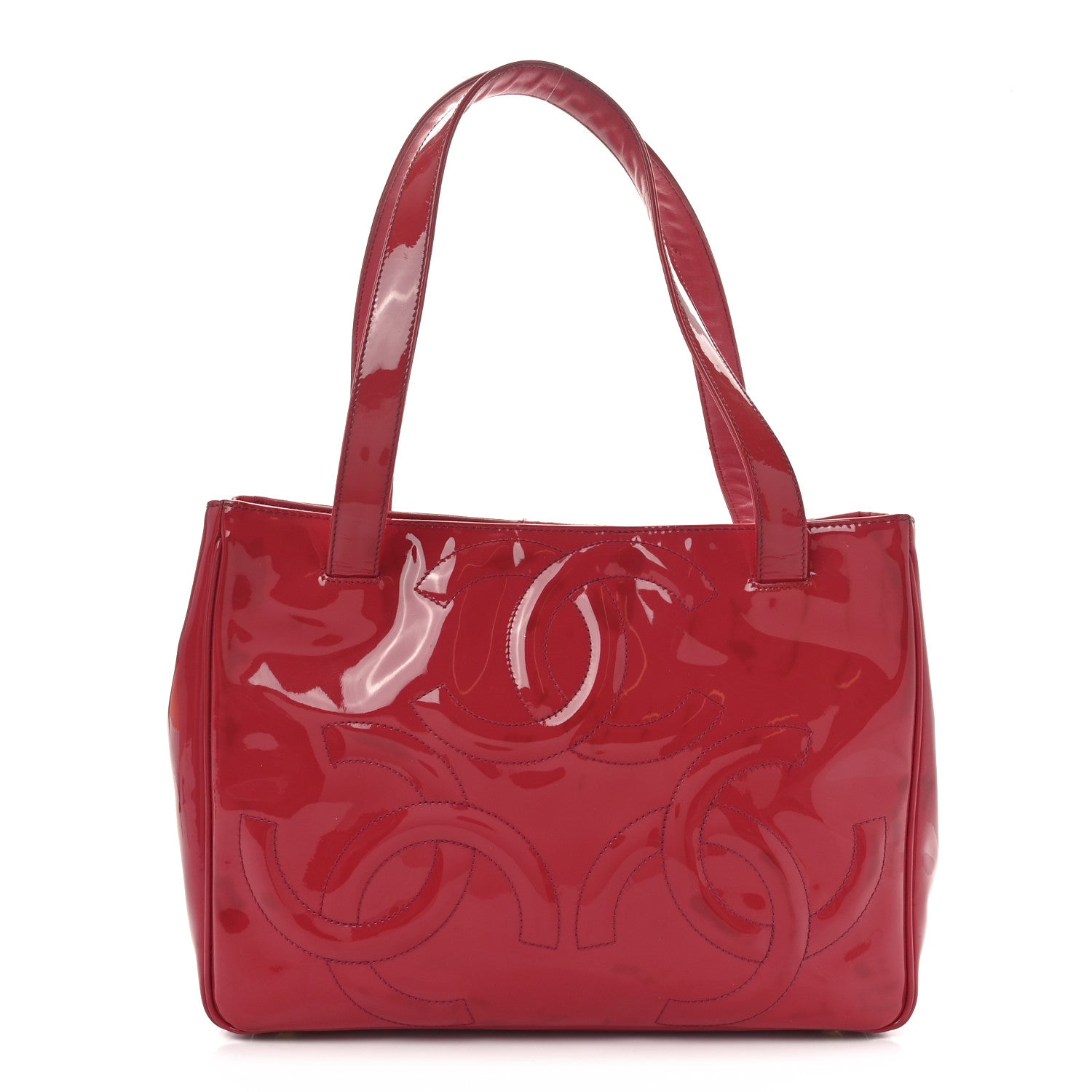 Patent CC Mini Tote Red