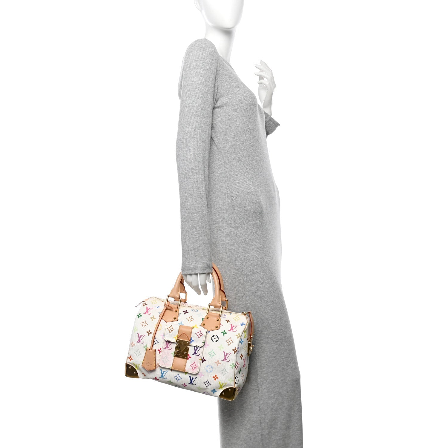 Monogram Multicolor Speedy 30 White