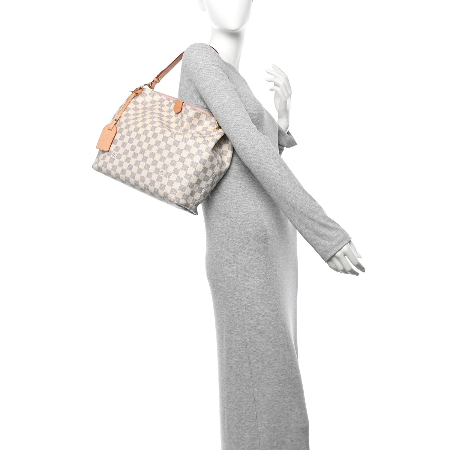 Damier Azur Graceful PM Rose Ballerine