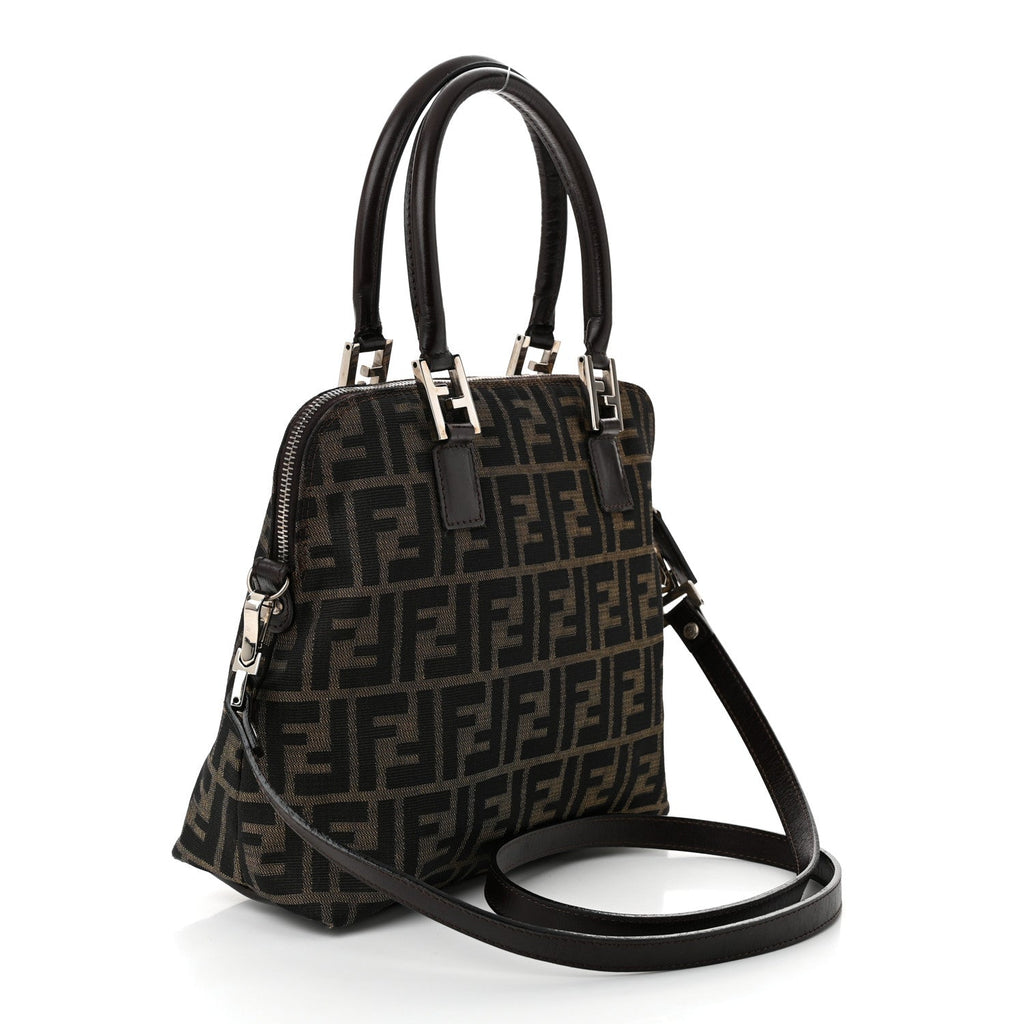 Zucca Top Handle Shoulder Bag Tote Tobacco