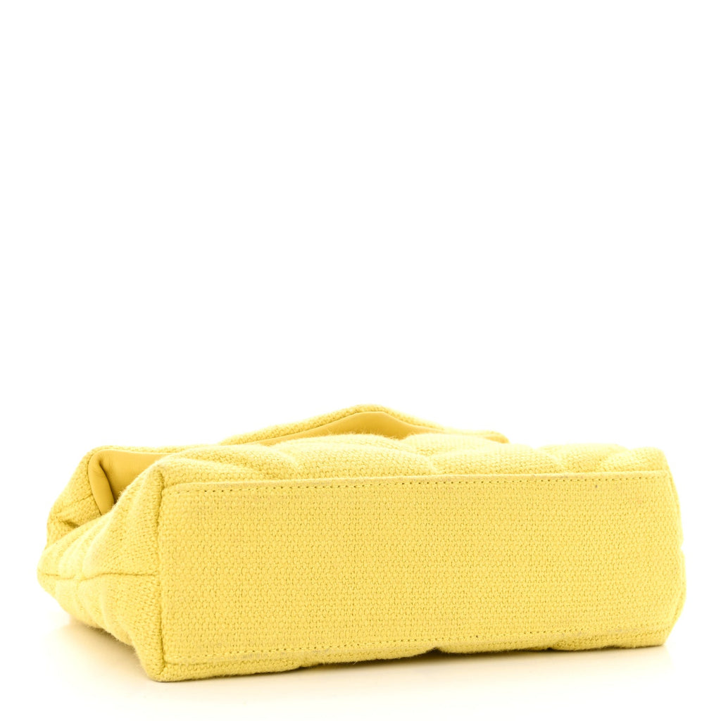 Canvas Quilted Toy Loulou Puffer Monogram Chain Satchel Jaune Citron