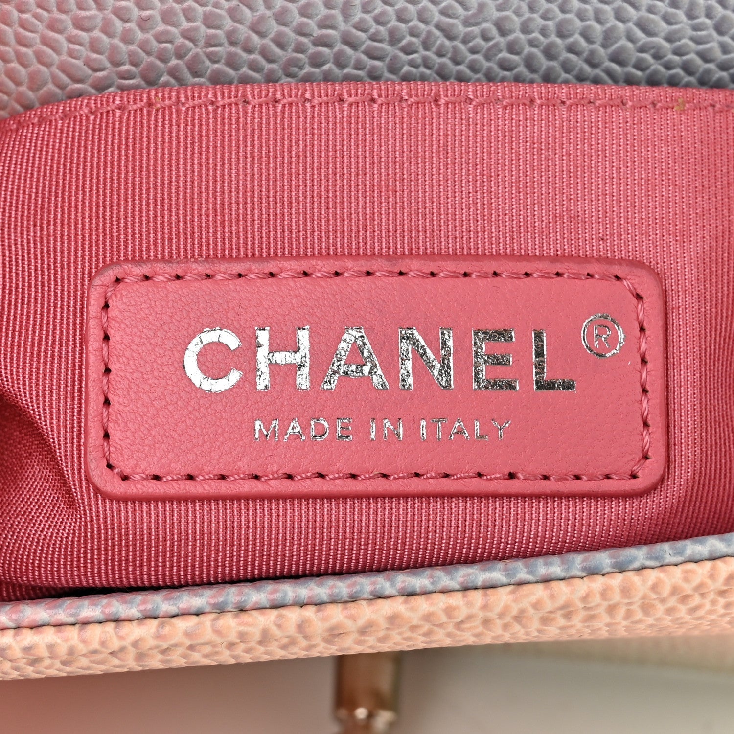 Caviar Quilted Mini Cuba Rainbow Boy Flap Pink Multicolor