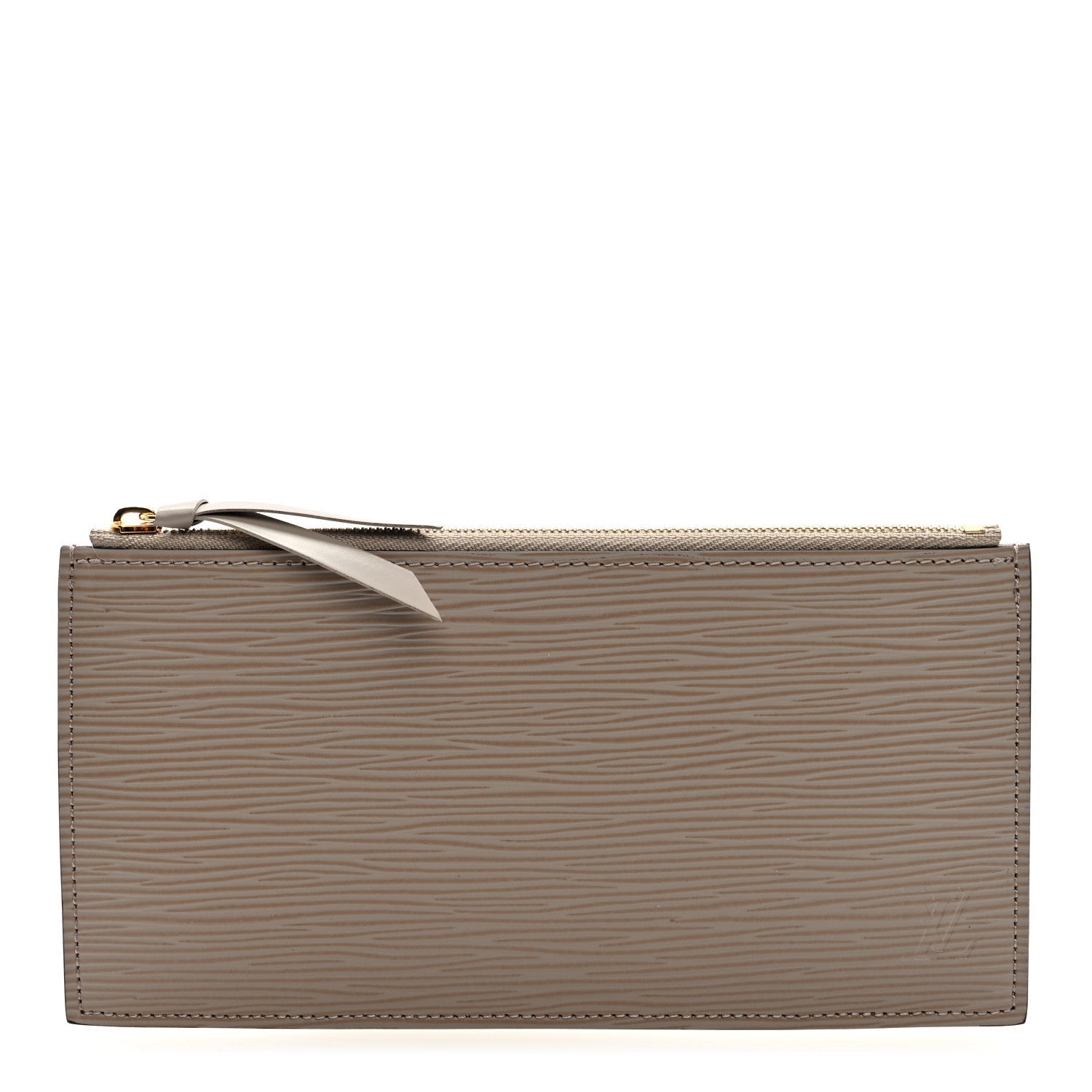 Epi Felicie Chain Wallet Zippered Insert Galet
