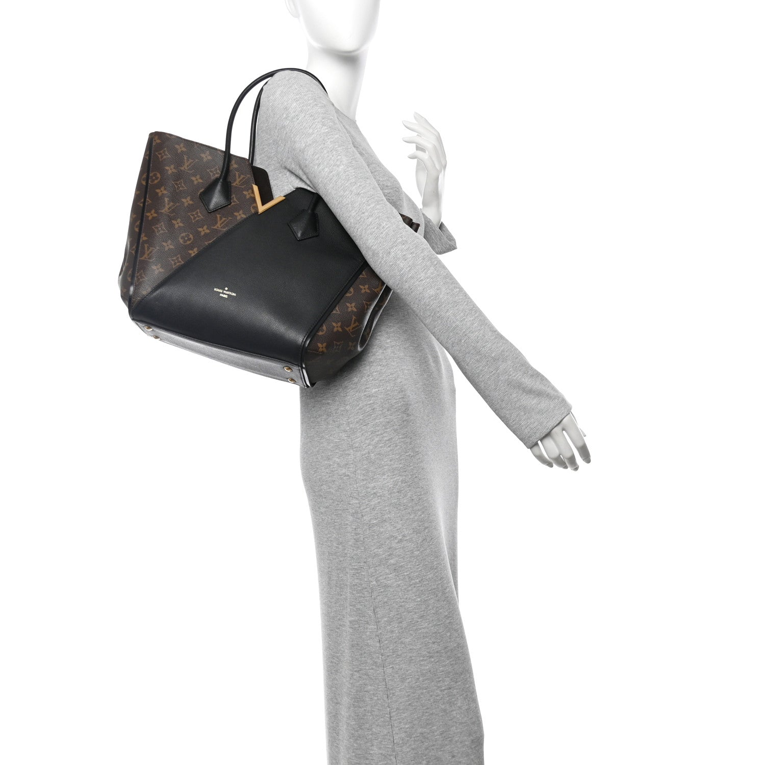 Calfskin Monogram Kimono Tote Black