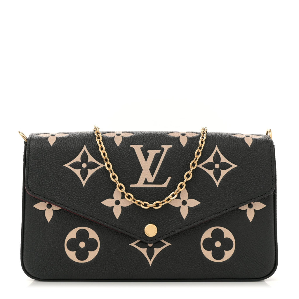 Empreinte Monogram Giant Felicie Pochette Black Beige