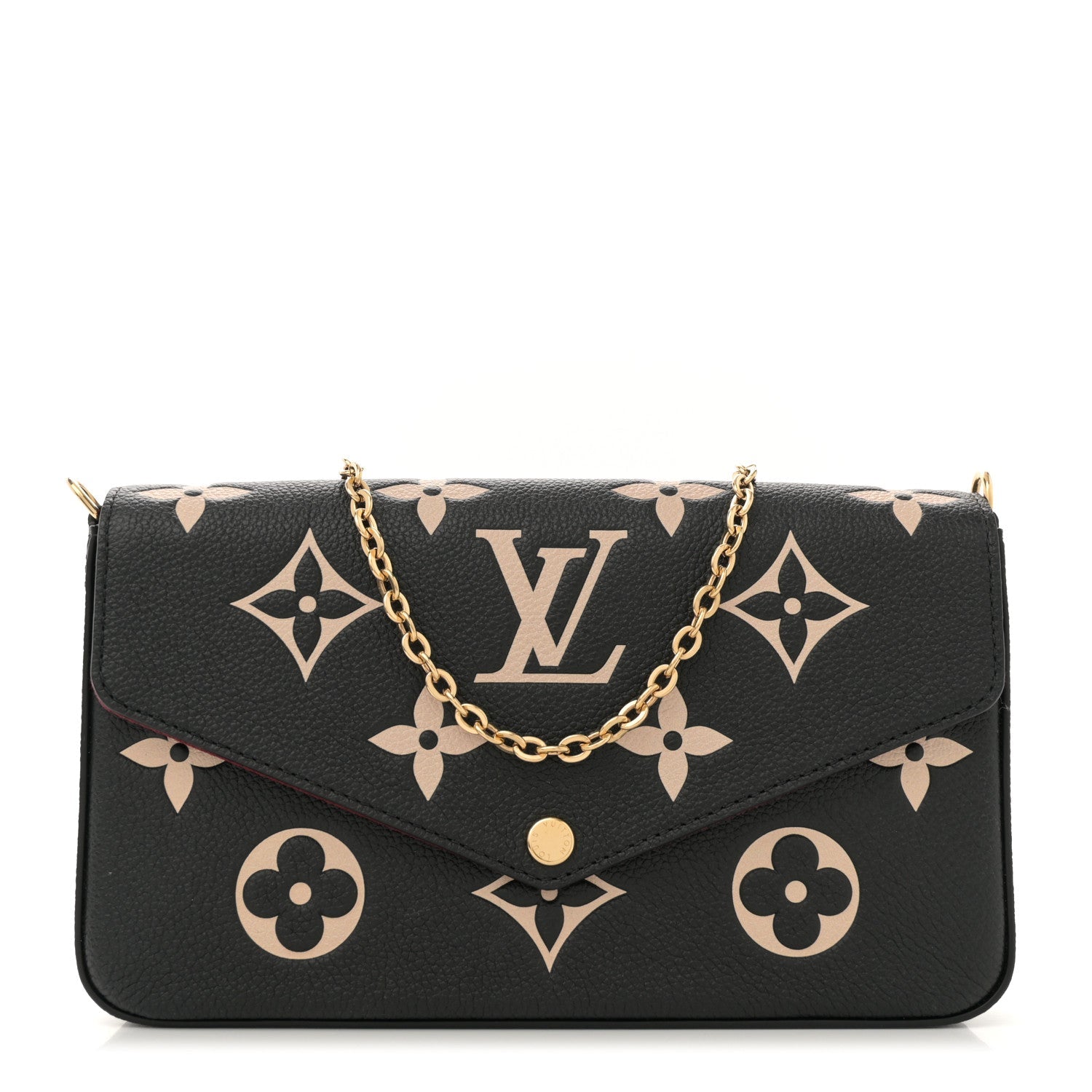 Empreinte Monogram Giant Felicie Pochette Black Beige