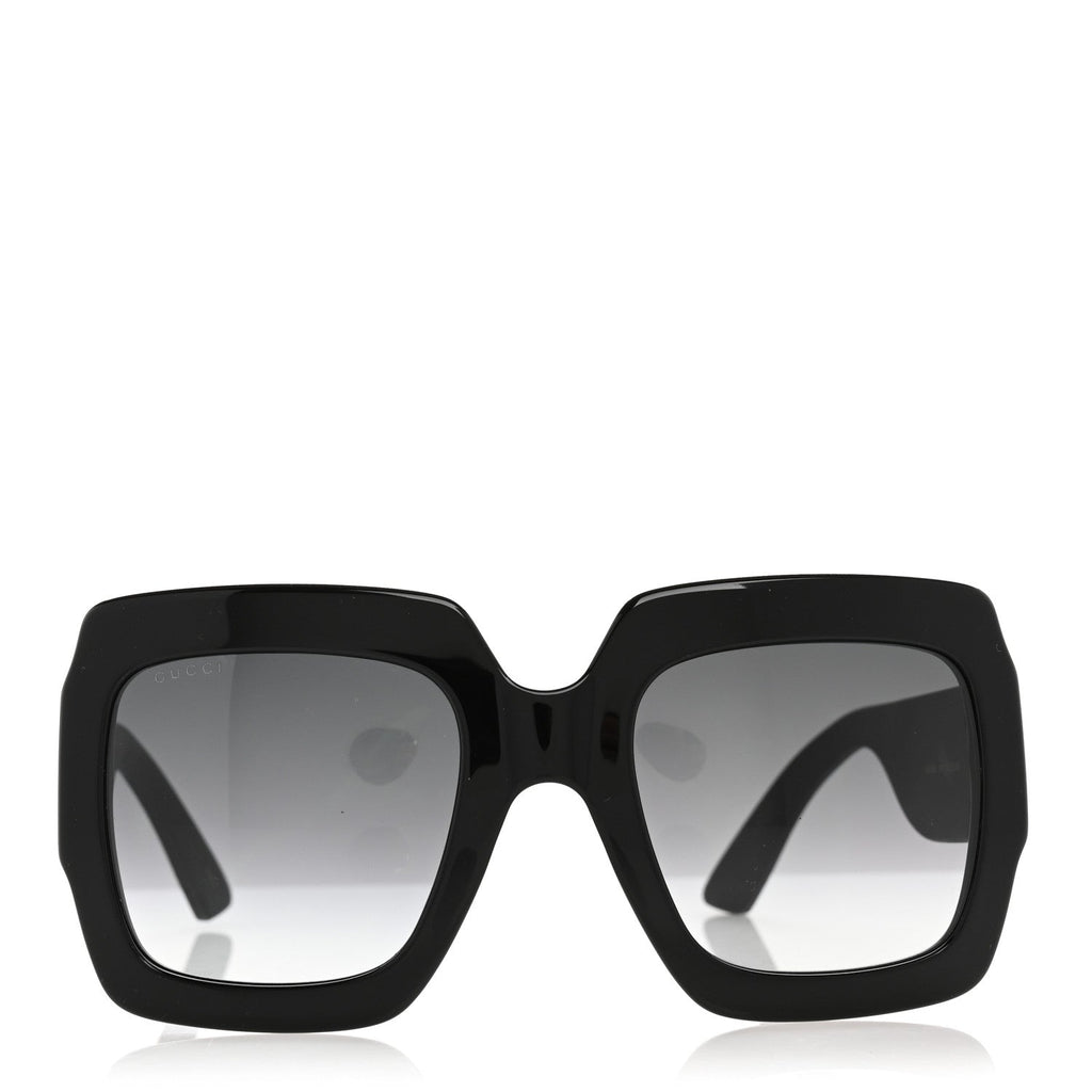 Acetate Square Frame Sunglasses GG0102S Black