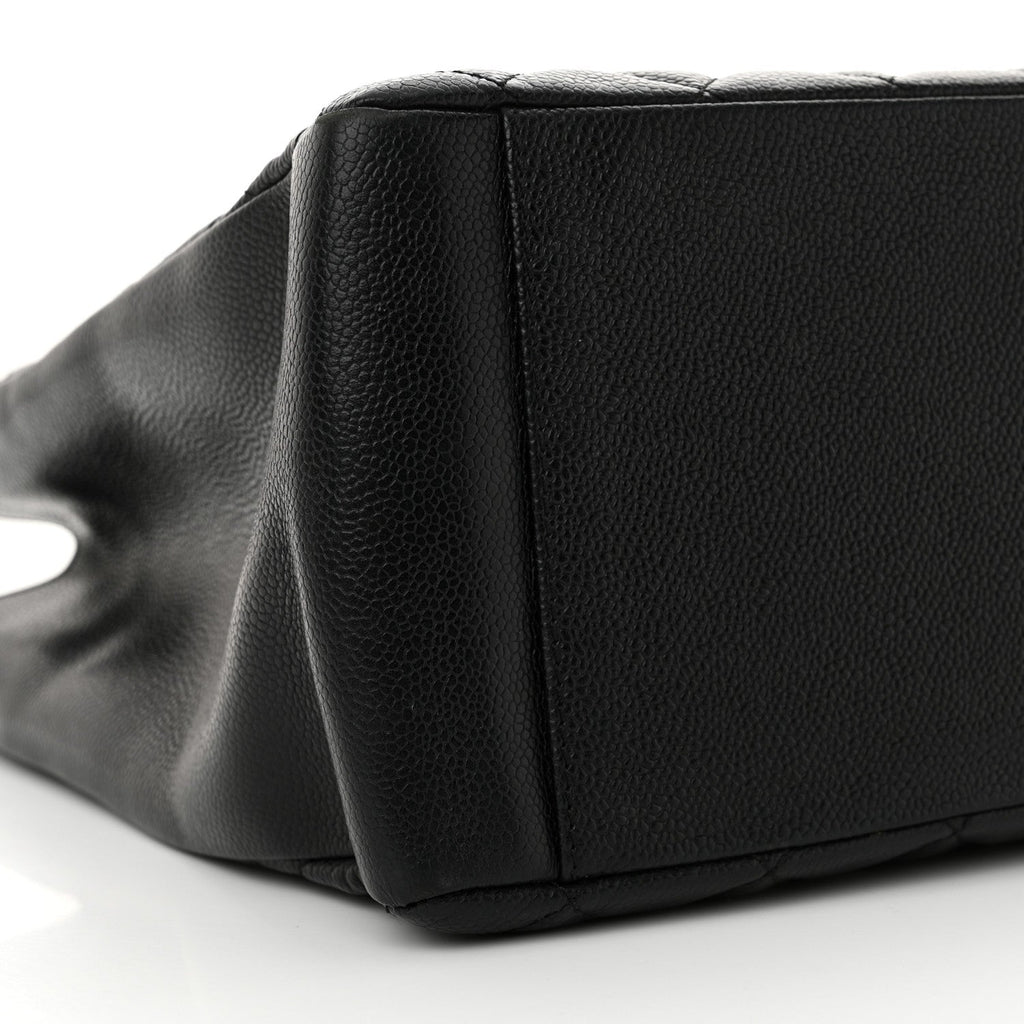 Caviar Quilted Grand Shopping Tote GST Black
