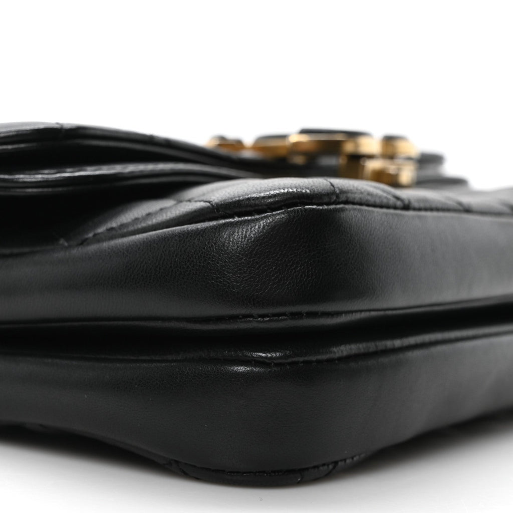 Lambskin Quilted Small CC Chic Flap Black