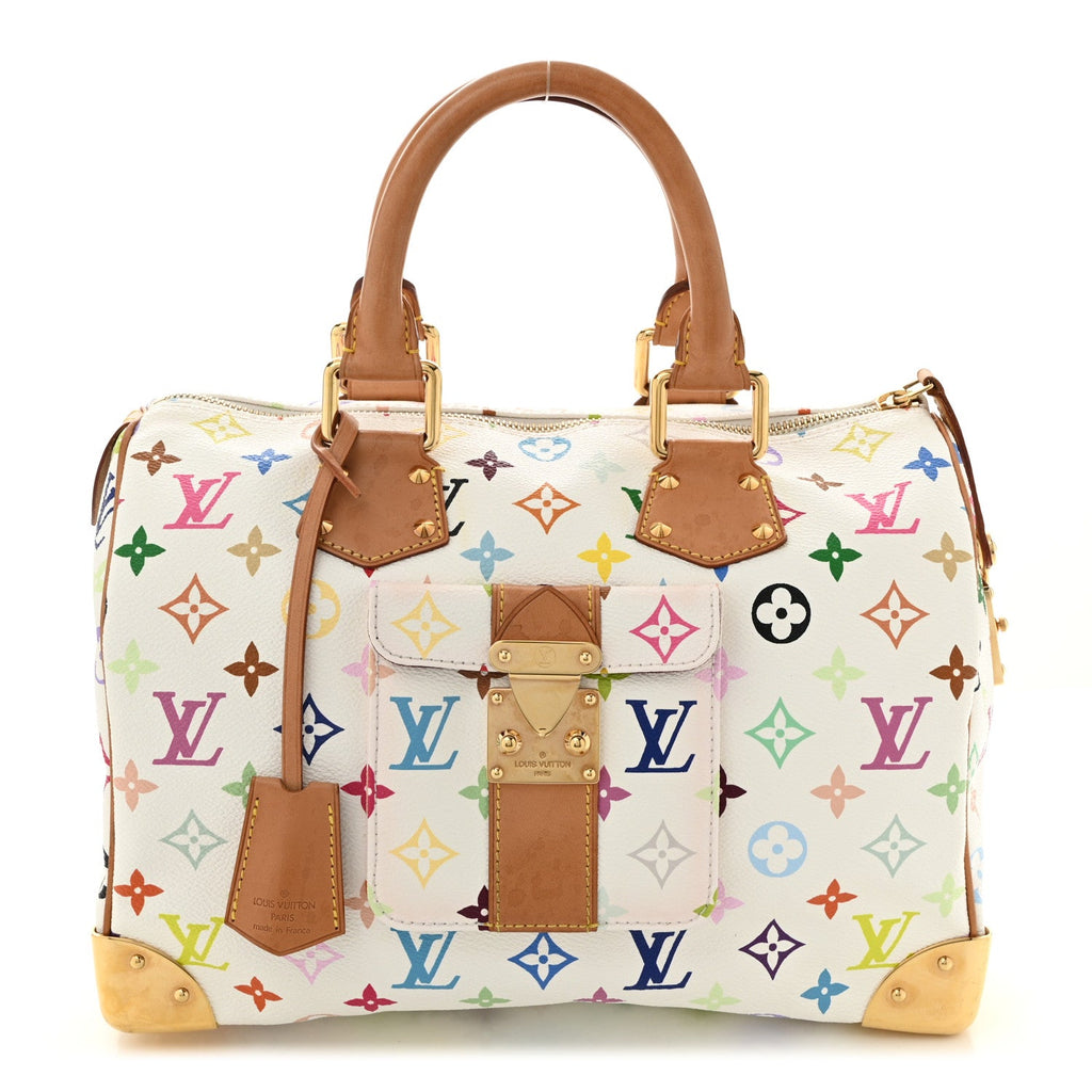 Monogram Multicolor Speedy 30 White