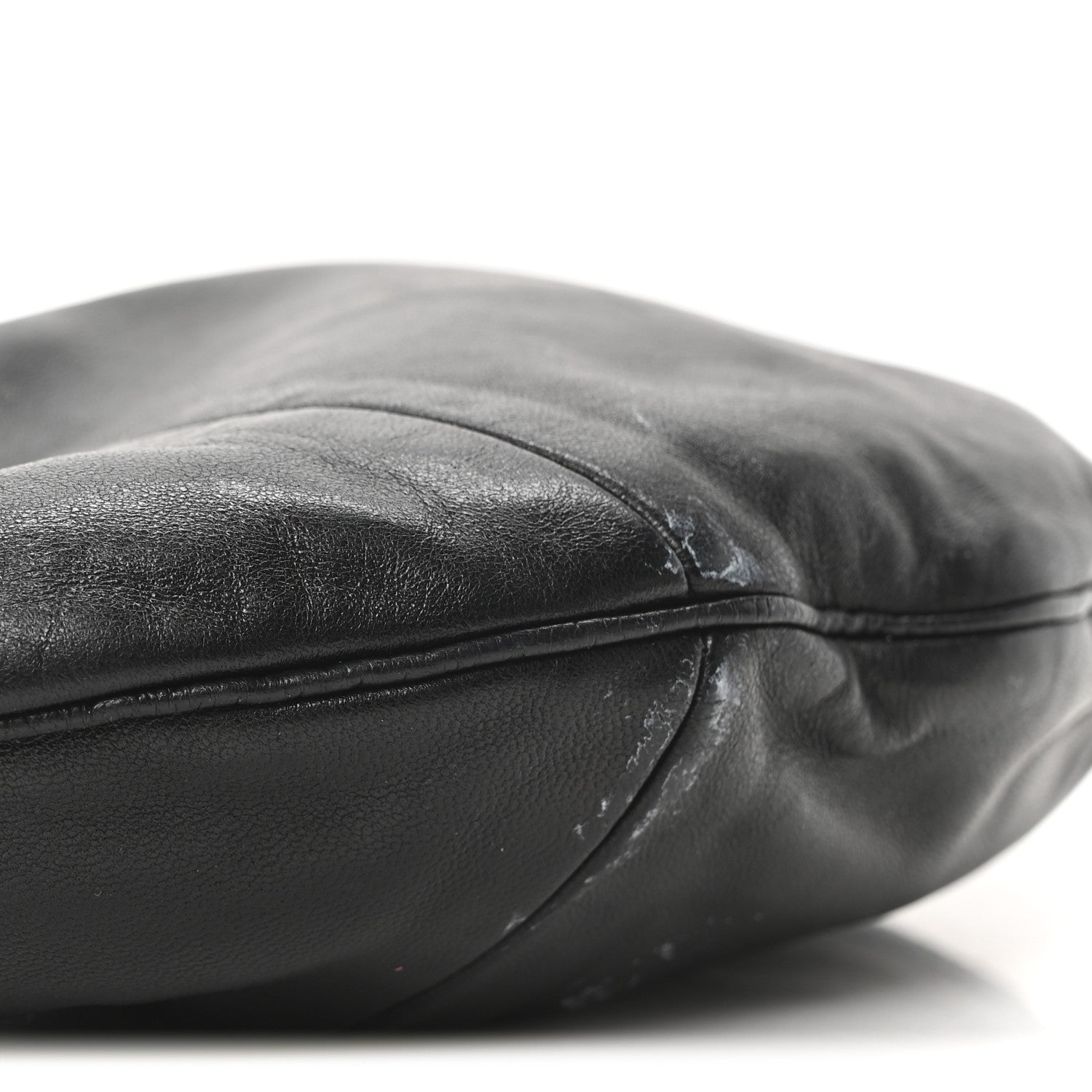 Lambskin Small Chain Hobo Black