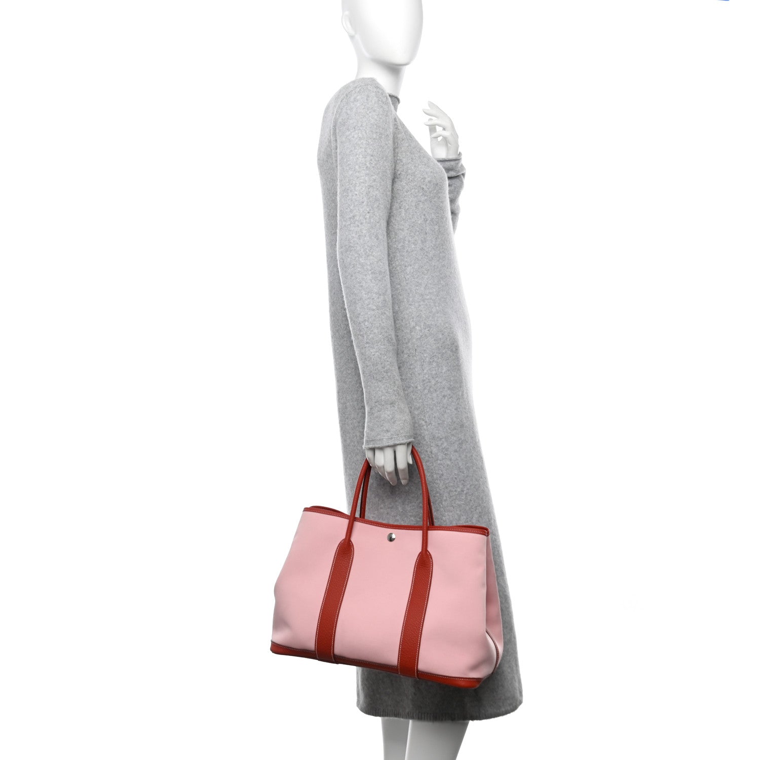Toile Militaire Vache Country Garden Party Tote 36 MM Rose Sakura Rouge Duchesse