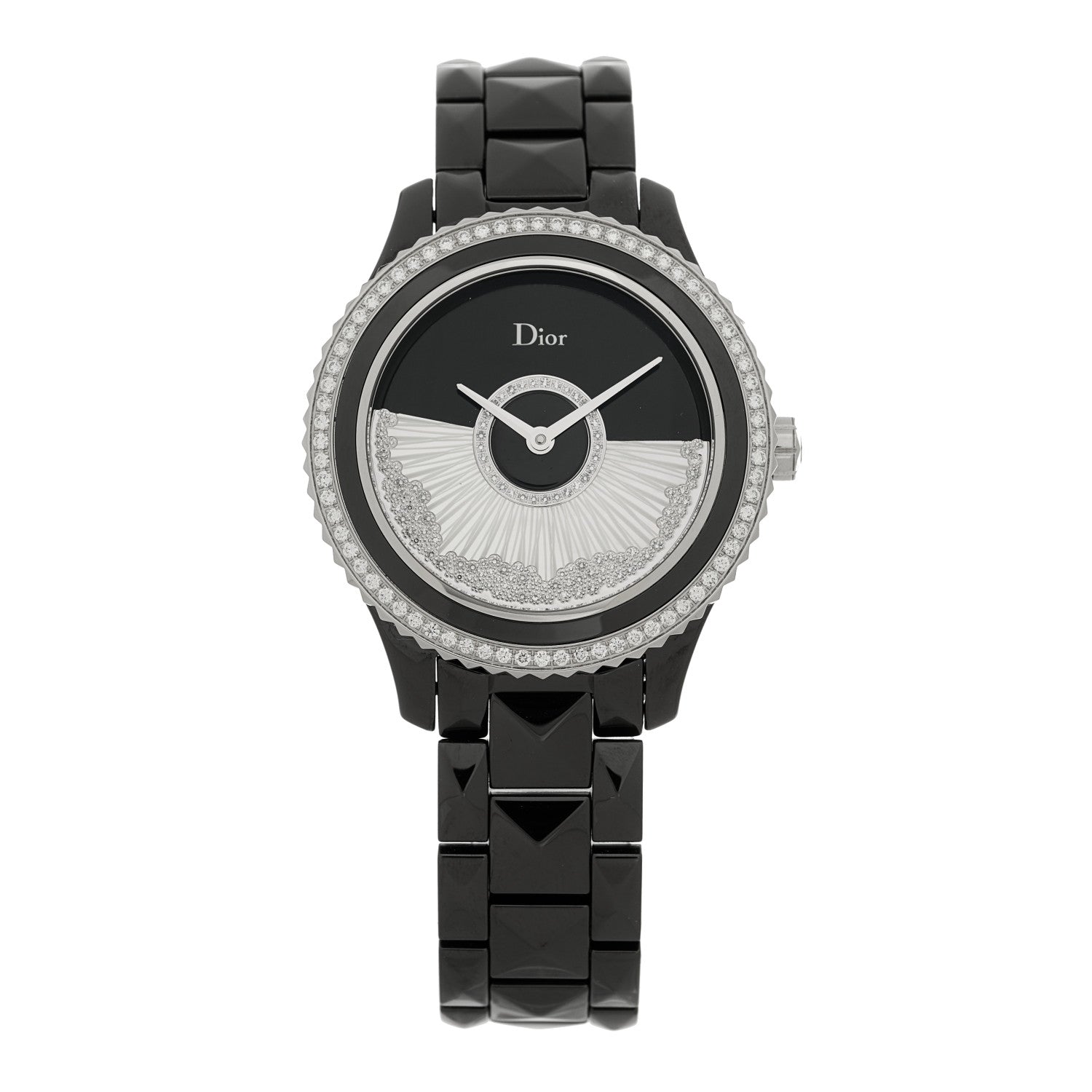 Stainless Steel Ceramic Diamond Bezel Mother of Pearl 36mm Dior VIII Grand Bal Drape Automatic Watch