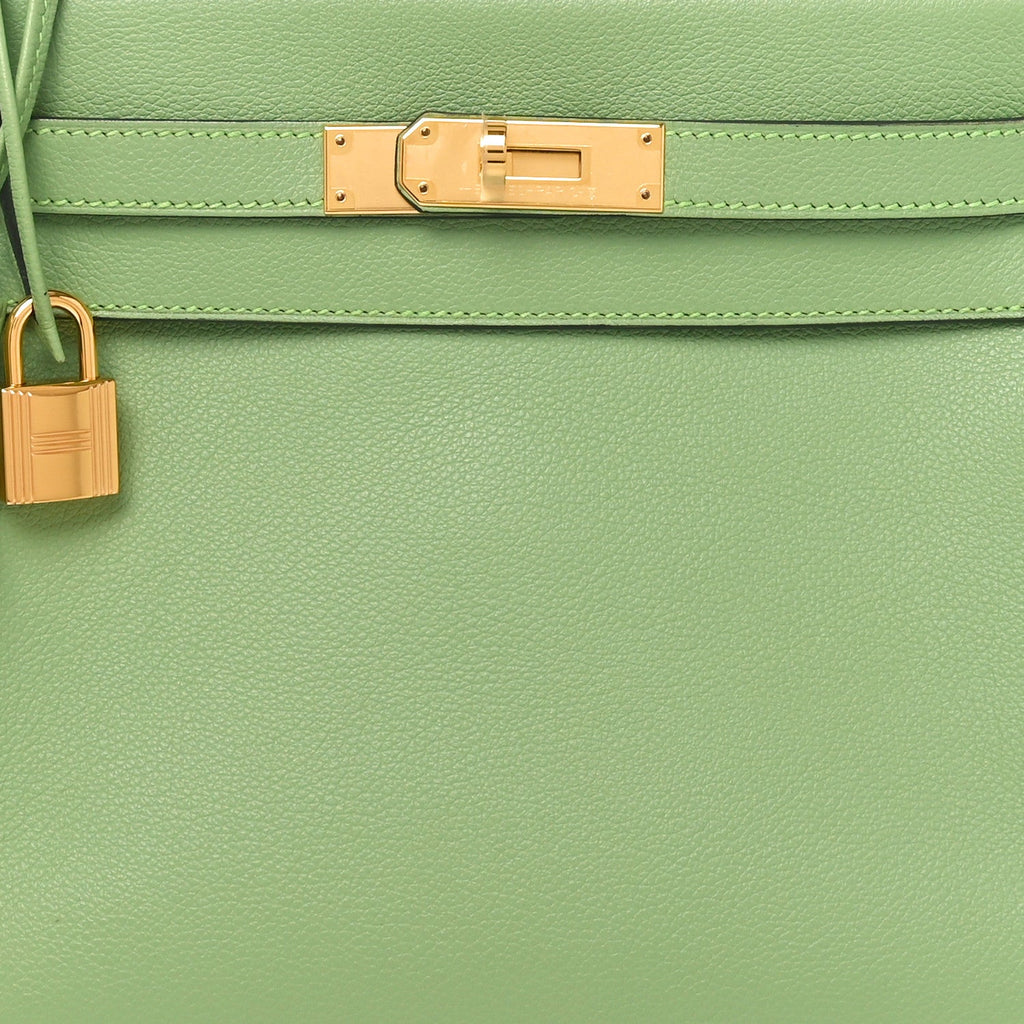 Evercolor Kelly Retourne 28 Vert Criquet