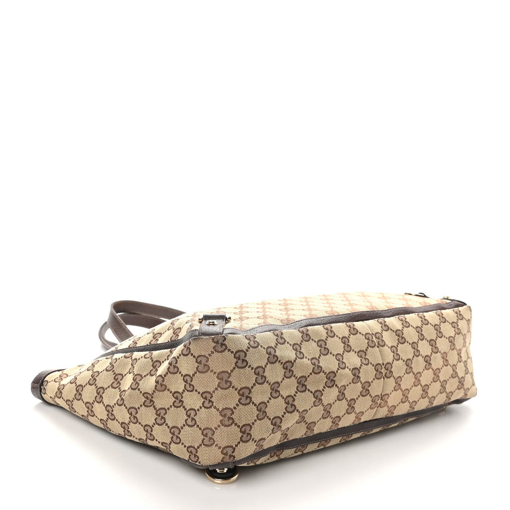 Monogram Large Abbey Tote Dark Brown