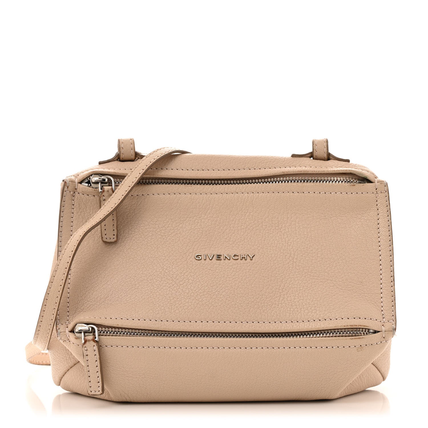 Sugar Goatskin Mini Pandora Beige