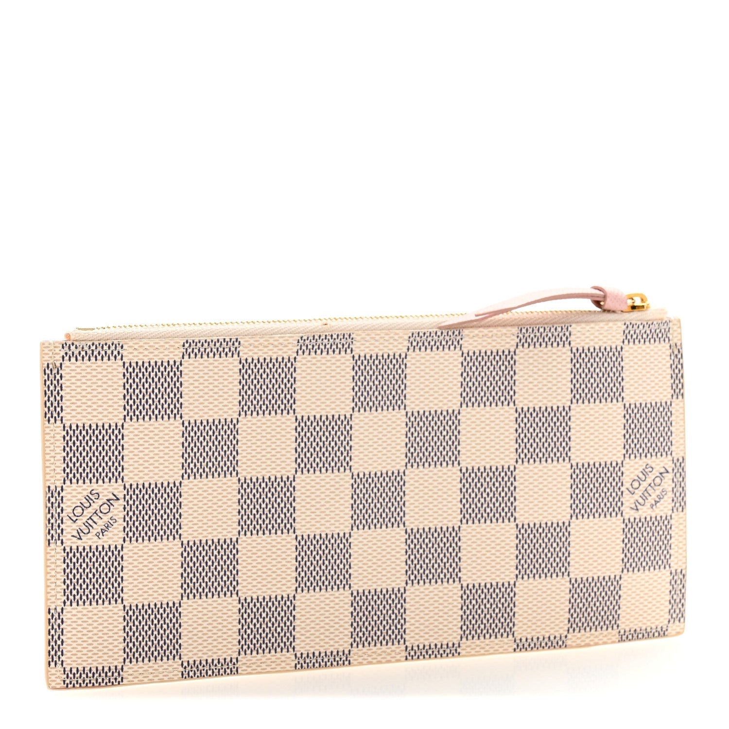 Damier Azur Calfskin Pochette Felicie GM Eau de Rose