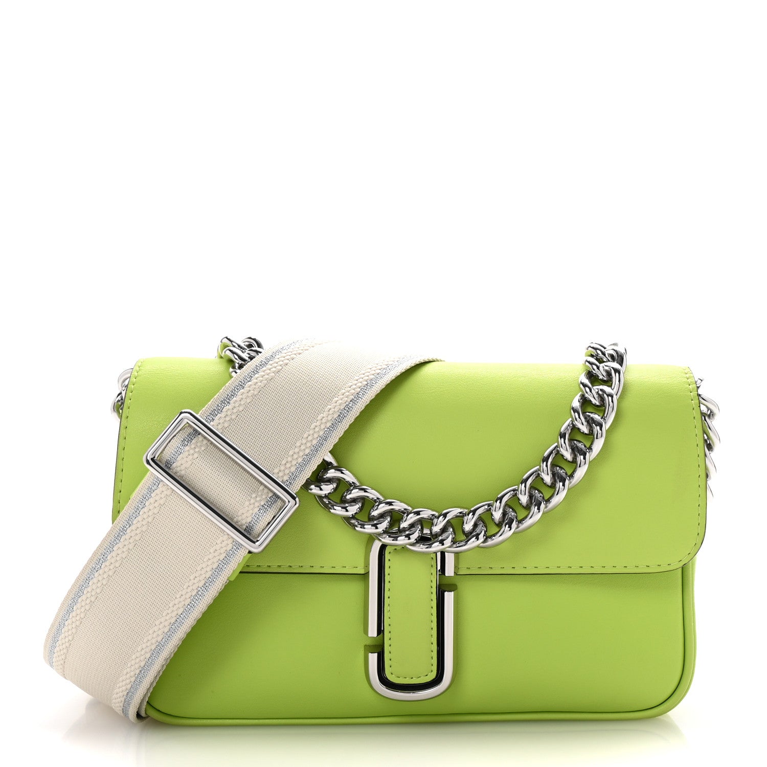 Calfskin The J Marc Shoulder Bag Green Glow